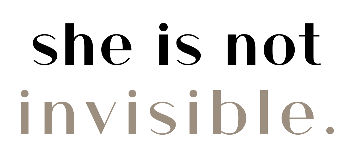 She is not invisible logo
